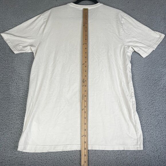 Vans Off The Wall T Shirt Mens Large Beige Modern Fit Psychedelic Graphic - Picture 5 of 8